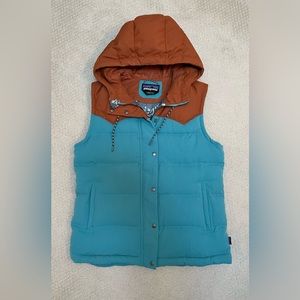 Patagonia Women’s Bivy Hooded Vest - Mogul Blue - Size Large 🍄